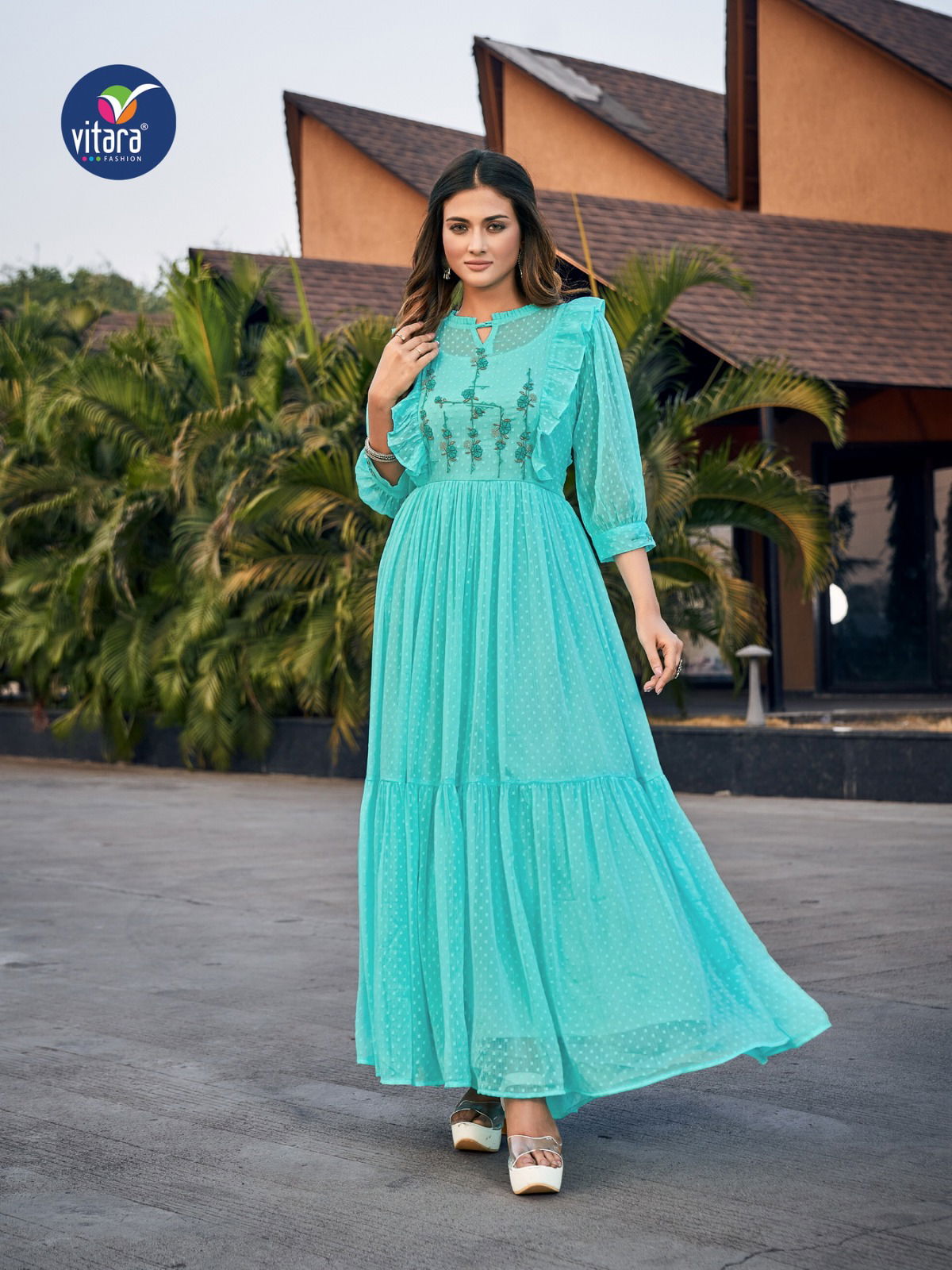 Vienna By Vitara Anarkali Party Wear Kurtis Catalog